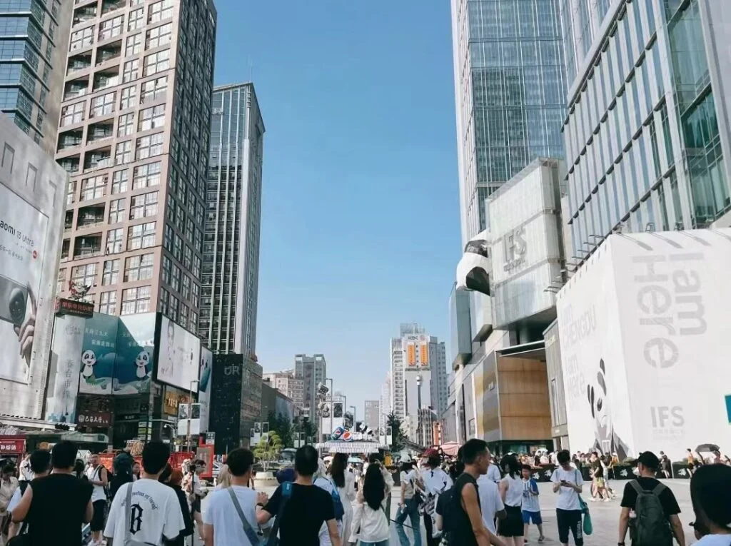 Most people like to go shopping in popular shopping areas