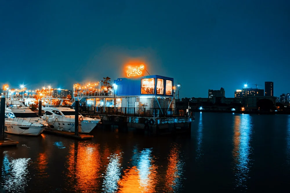 Photo of Butterfield & Swire's Godowns & Wharf at night