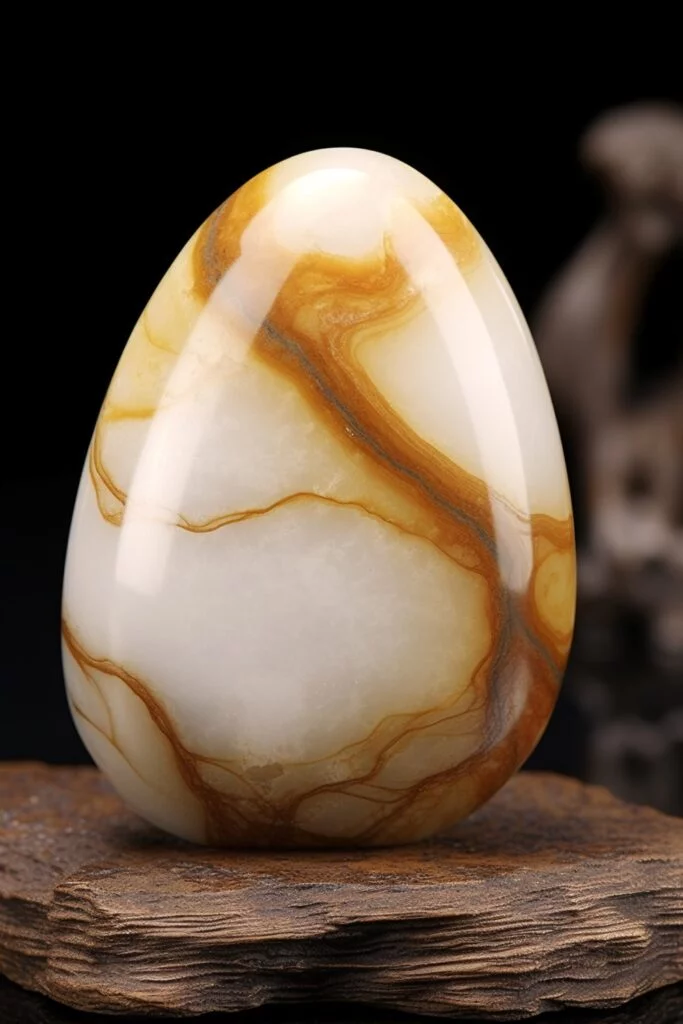 yellow hetian jade