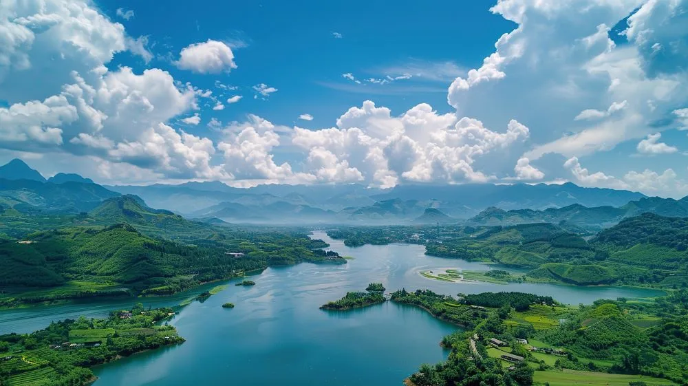 The beautiful scenery of Guilin in spring